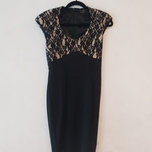 Ted Baker lace black cocktail dress
